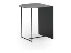Mesa lateral de metal preto