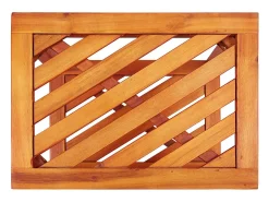 Mesa lateral em madeira de acácia maciça 45x33x45 cm PT886083