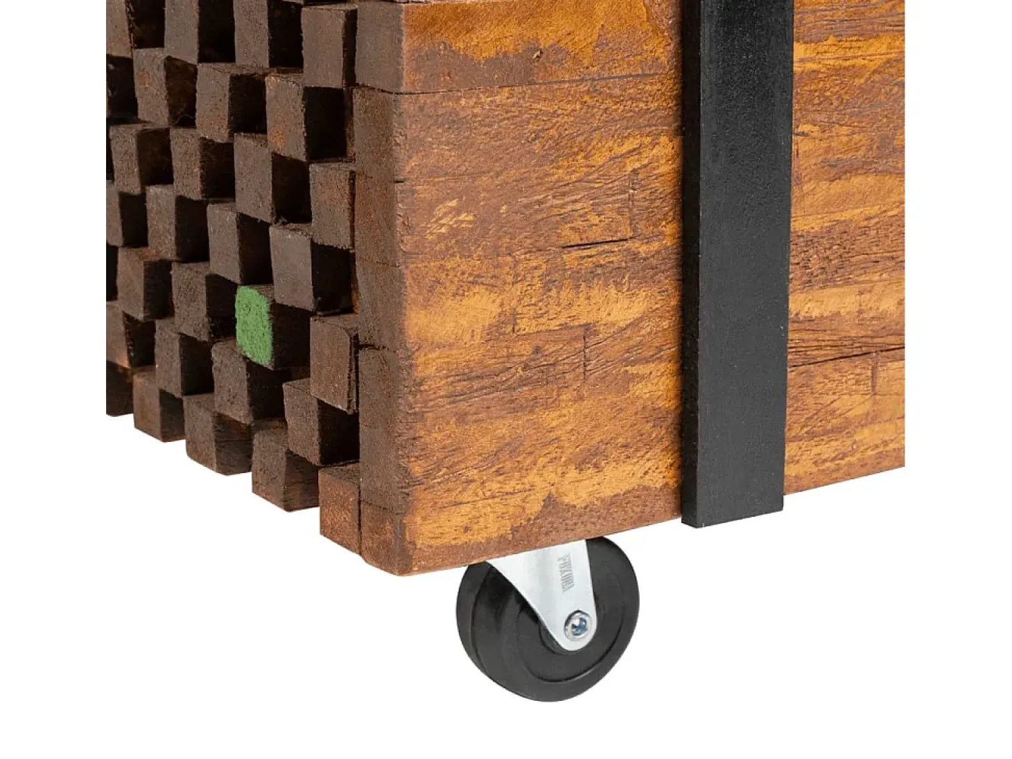 Mesa lateral em teca 60x60x38 cm