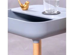 Mesa lateral estilo escandinavo - Pop - Cinza