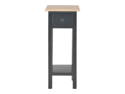 Mesa lateral 27x27x65,5 cm madeira preto PT923298