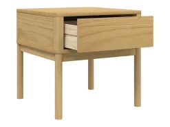 Mesa para candeeiro FLORO 55x55x54 cm pinho maciço castanho mel