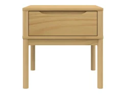 Mesa para candeeiro FLORO 55x55x54 cm pinho maciço castanho mel