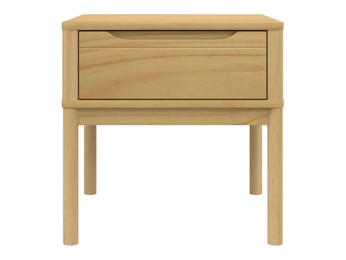 Mesa para candeeiro FLORO 55x55x54 cm pinho maciço castanho mel