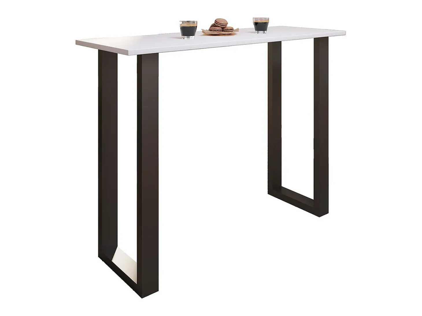 Mesa VCM Bar | Tresen | Mesa em pé | Mesa alta | Mesa Bartresen - Xona 140x50 cm (Preto / Branco)
