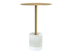 Mesa 35x57x35 cm dourada modig m28