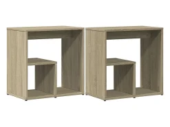 Mesas apoio 2 pcs 50x30x50 cm derivados madeira carvalho sonoma PT912493