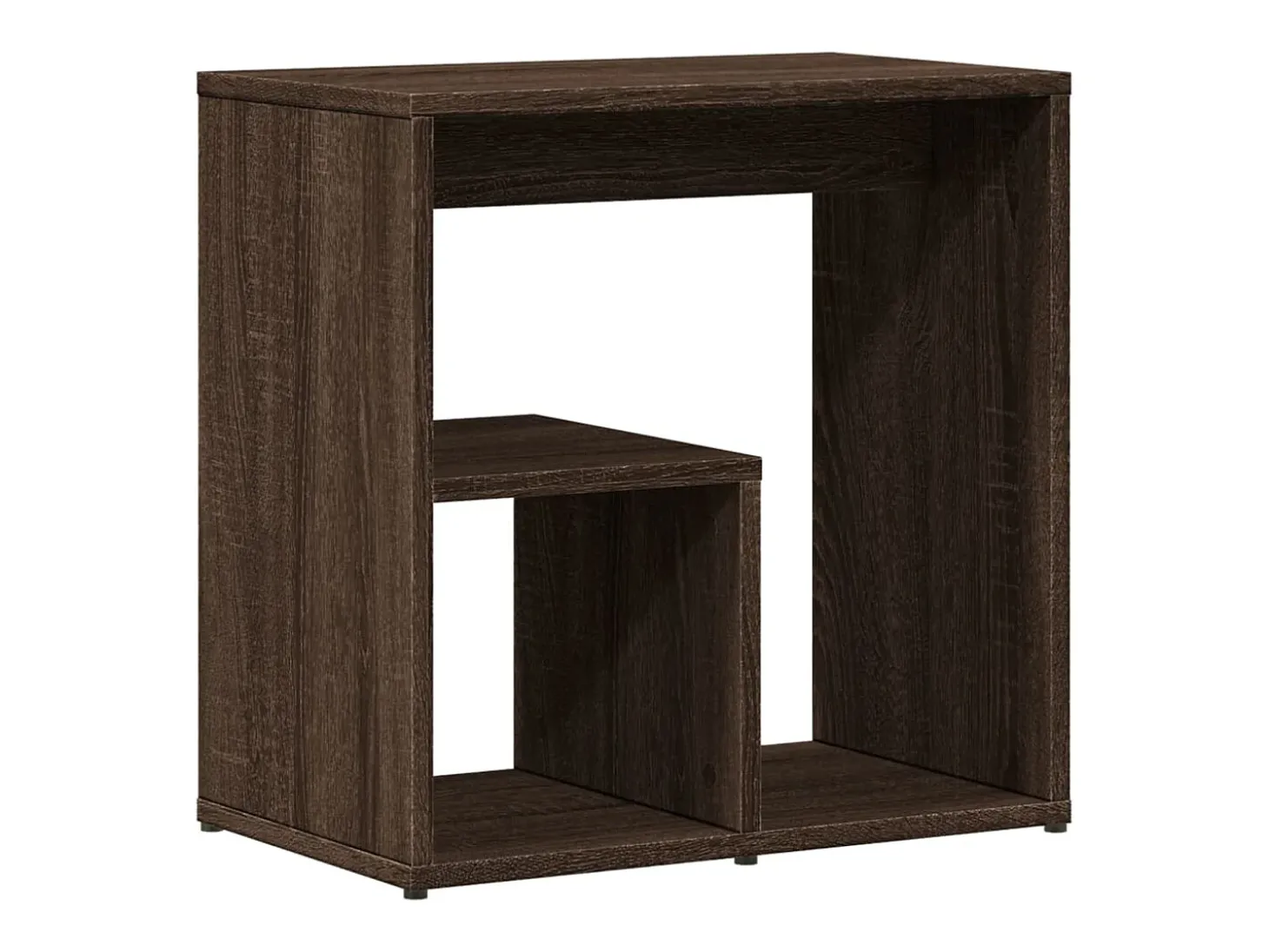 Mesas apoio 2pcs 50x30x50cm derivados madeira carvalho castanho PT720633