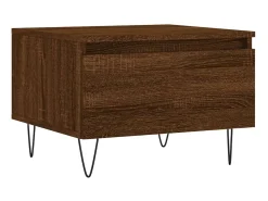 Mesas centro 2 pcs 50x46x35 cm deriv. madeira carvalho castanho PT125657