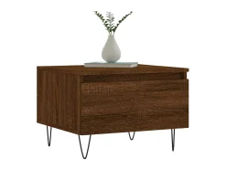 Mesas centro 2 pcs 50x46x35 cm deriv. madeira carvalho castanho PT125657