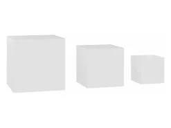 Mesas de apoio 3 pcs derivados de madeira branco PT202764