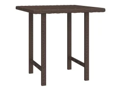 Mesas de apoio 3 pcs vime PE castanho PT430165