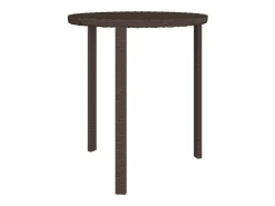 Mesas de apoio 3 pcs vime PE castanho PT430165