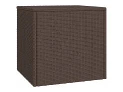 Mesas de apoio 3 pcs vime PE castanho PT430165