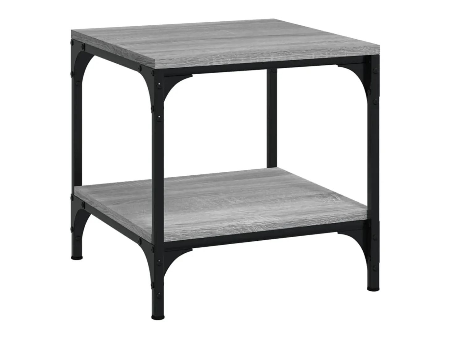 Mesas de apoio 2 pcs 40x40x40 cm derivados madeira cinza sonoma PT466146