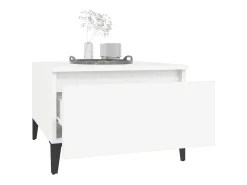 Mesas de apoio 2 pcs 50x46x35 cm derivados de madeira branco PT422895