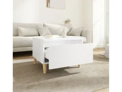 Mesas de apoio 2 pcs 50x46x35 cm derivados de madeira branco