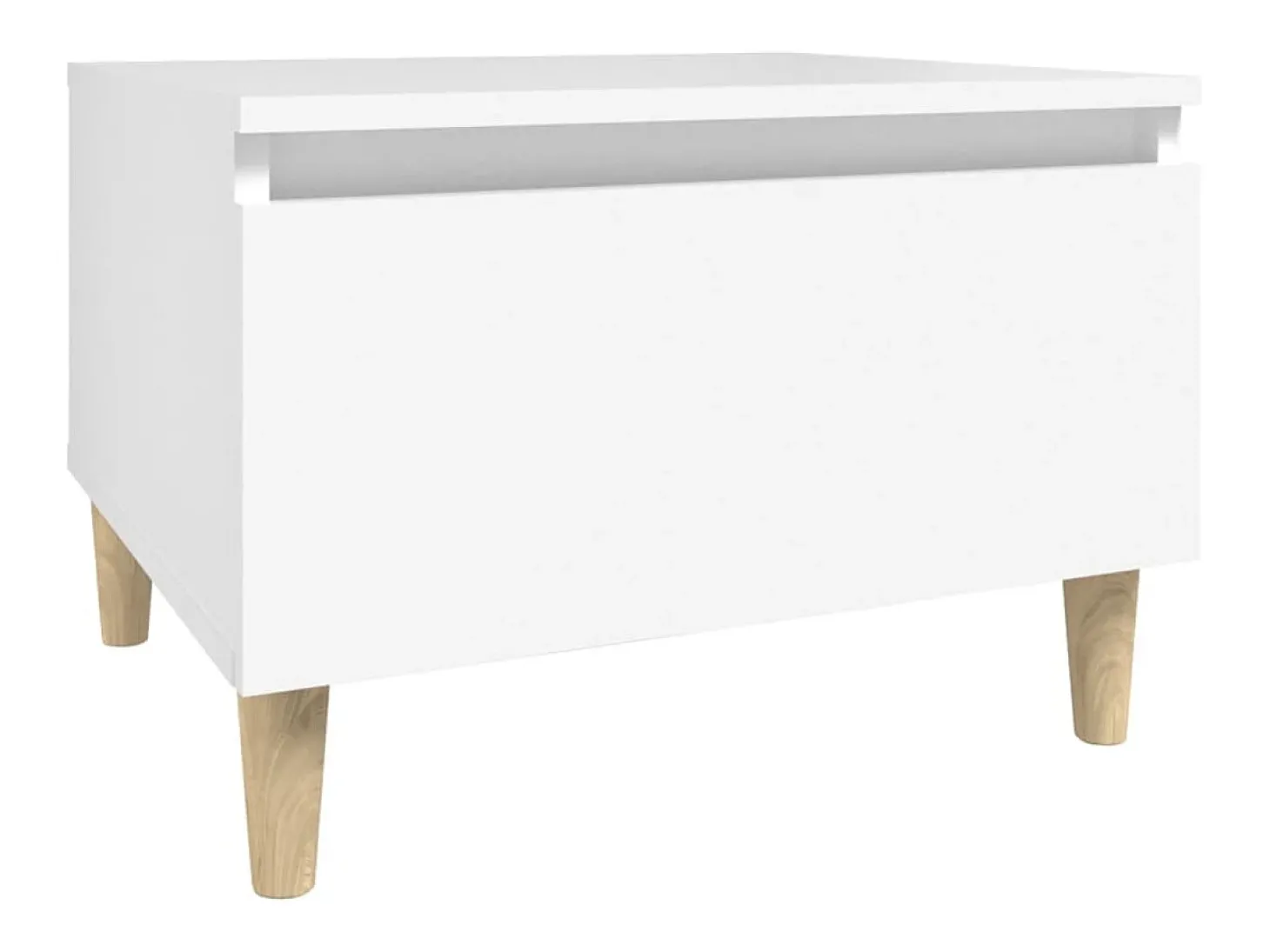 Mesas de apoio 2 pcs 50x46x35 cm derivados de madeira branco