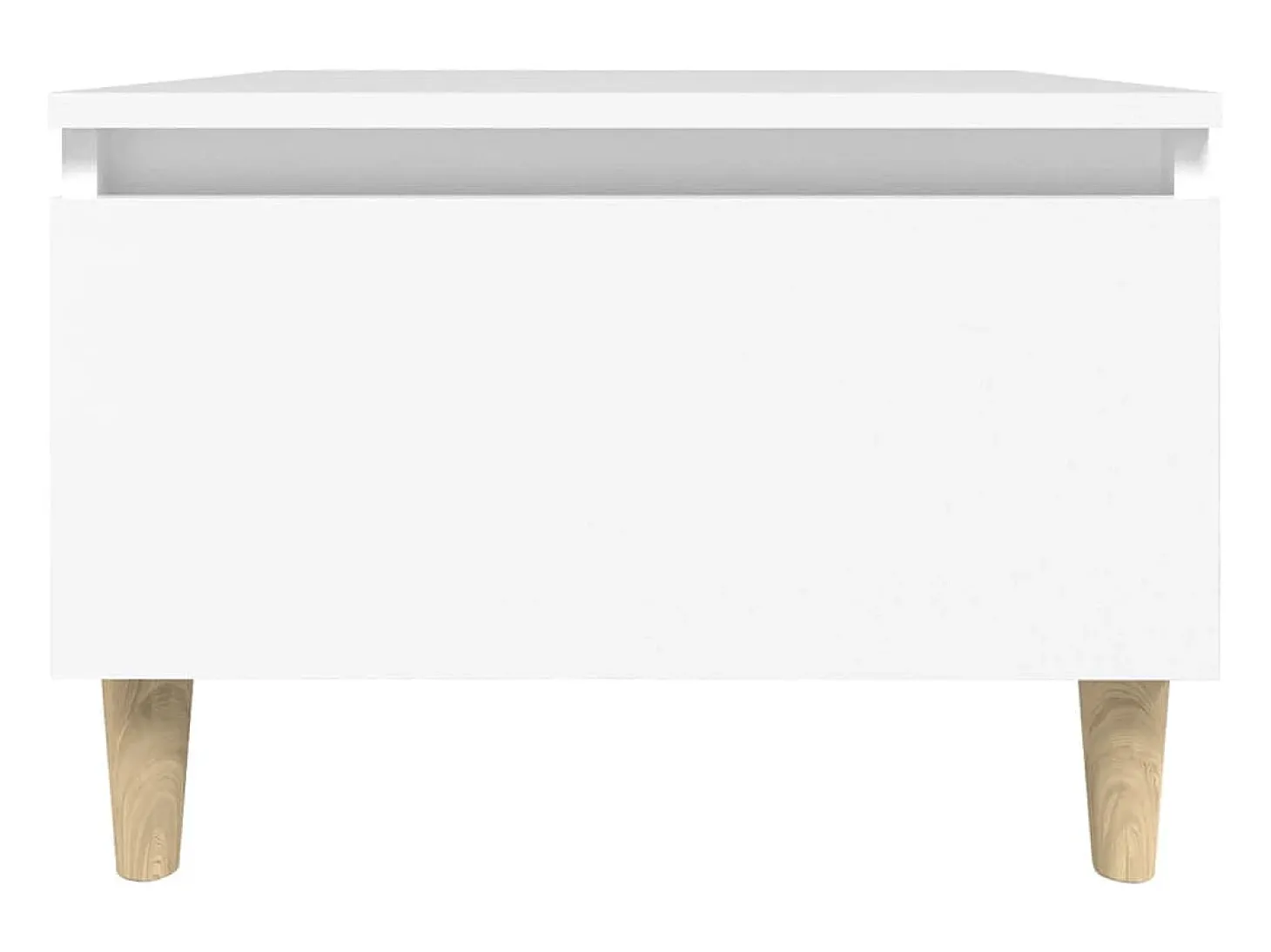 Mesas de apoio 2 pcs 50x46x35 cm derivados de madeira branco