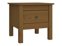Mesas de apoio 2 pcs 40x40x39 cm pinho maciço castanho mel PT522955