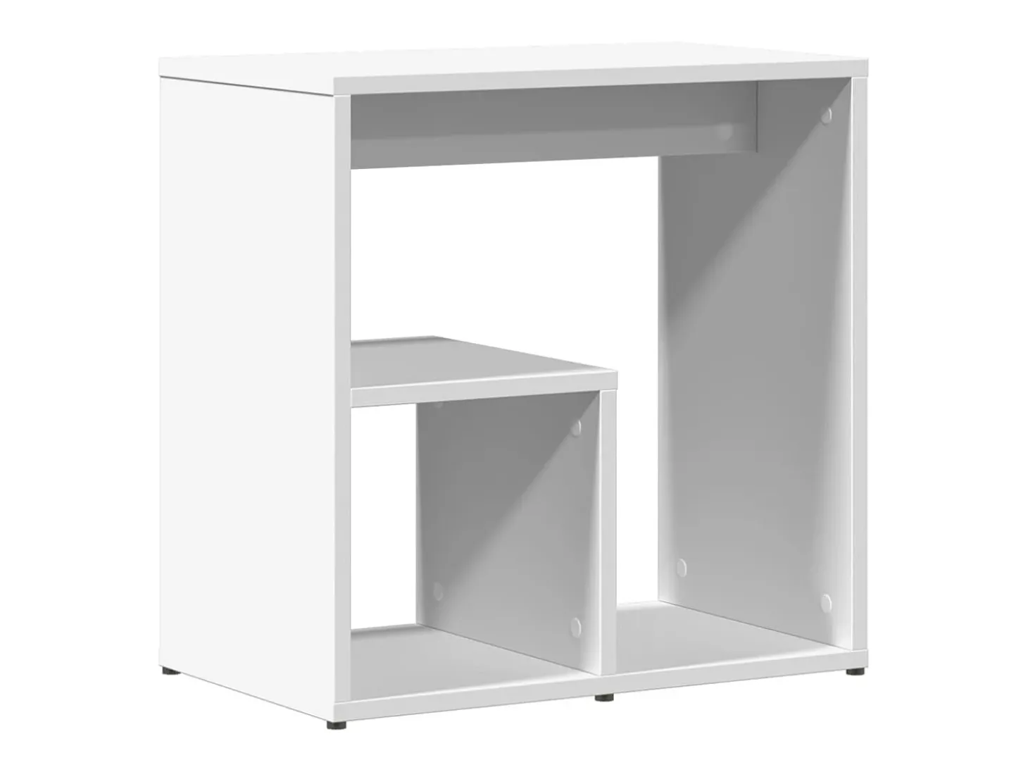 Mesas de apoio 2 pcs 50x30x50 cm derivados de madeira branco PT513774