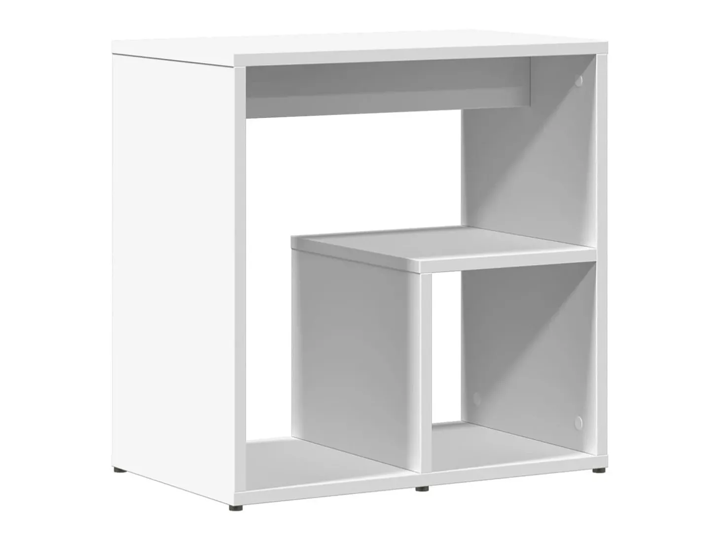 Mesas de apoio 2 pcs 50x30x50 cm derivados de madeira branco