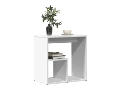 Mesas de apoio 2 pcs 50x30x50 cm derivados de madeira branco