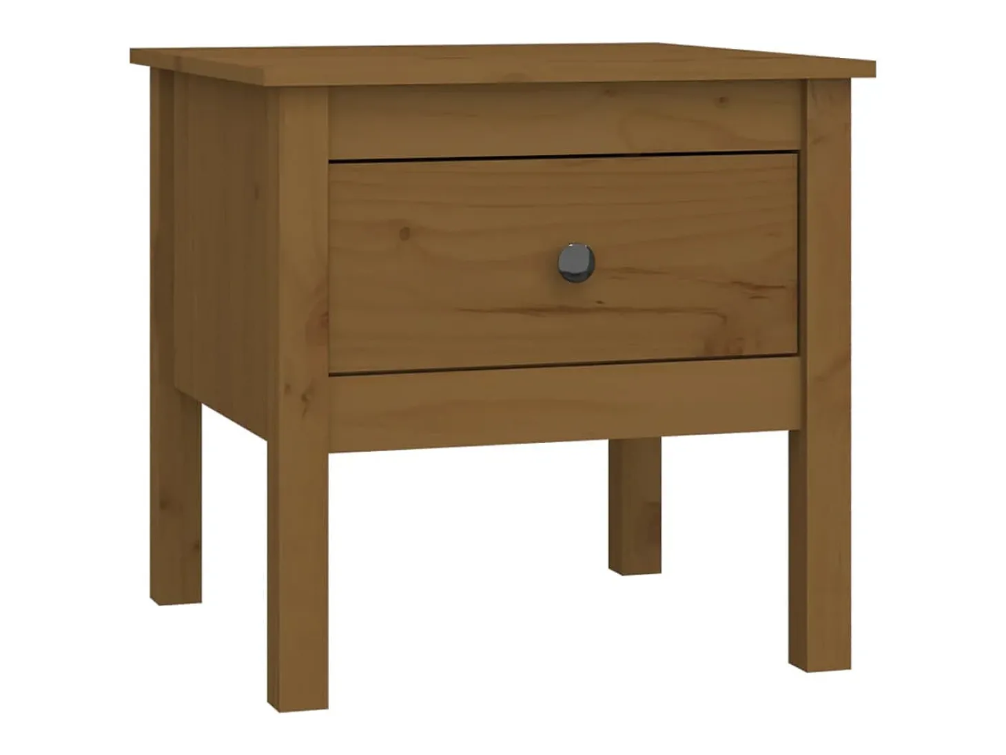 Mesas de apoio 2 pcs 50x50x49 cm pinho maciço castanho mel PT135361