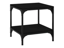 Mesas de apoio 2 pcs 40x40x40 cm derivados de madeira preto PT804782