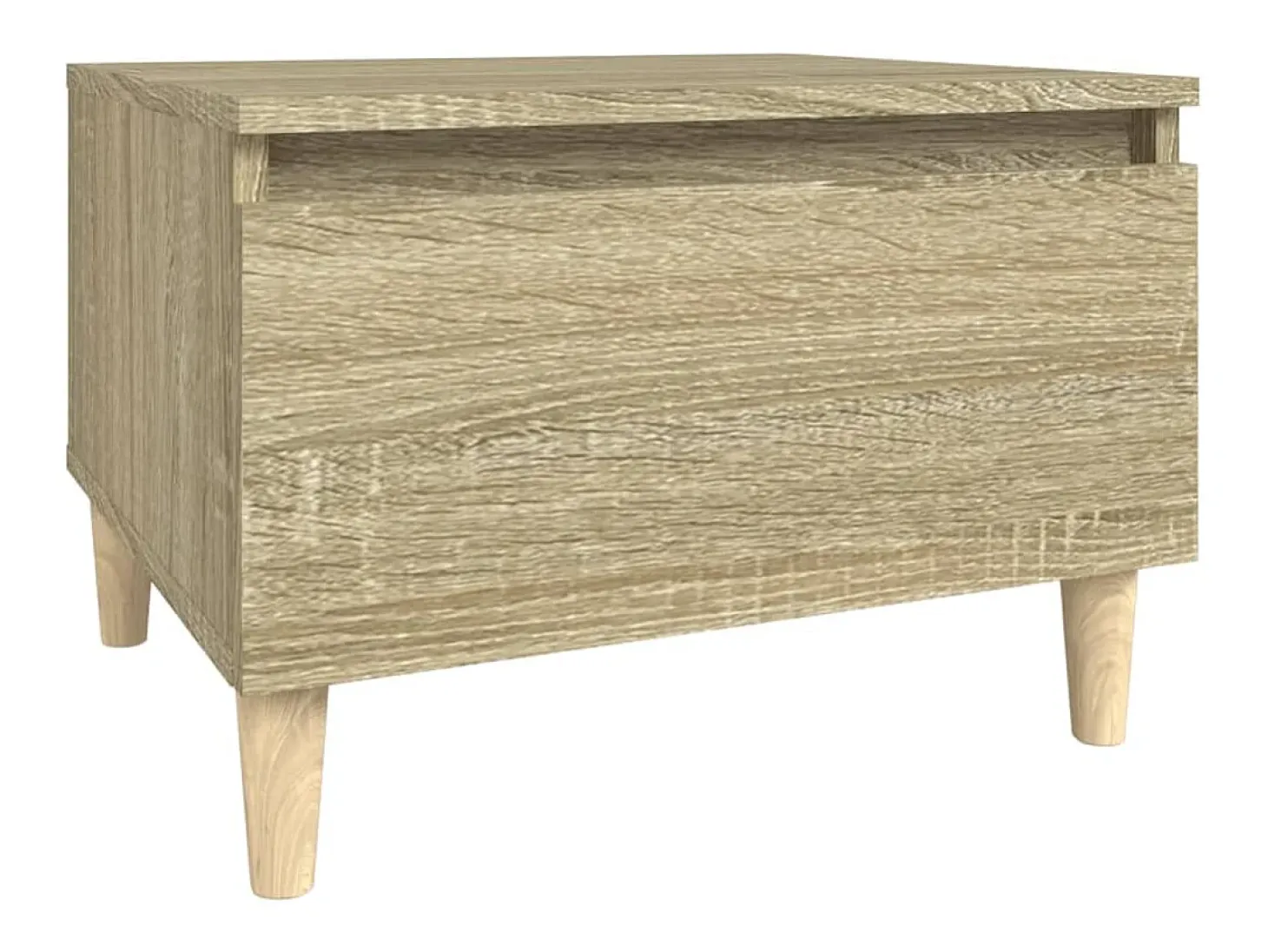 Mesas de apoio 2 pcs 50x46x35 cm deriv. madeira carvalho sonoma