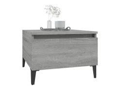 Mesas de apoio 2 pcs 50x46x35 cm deriv. madeira cinzento sonoma PT881907