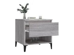 Mesas de apoio 2 pcs 50x46x50 cm deriv. madeira cinzento sonoma PT702683