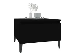Mesas de apoio 2 pcs 50x46x35 cm derivados de madeira preto PT670779