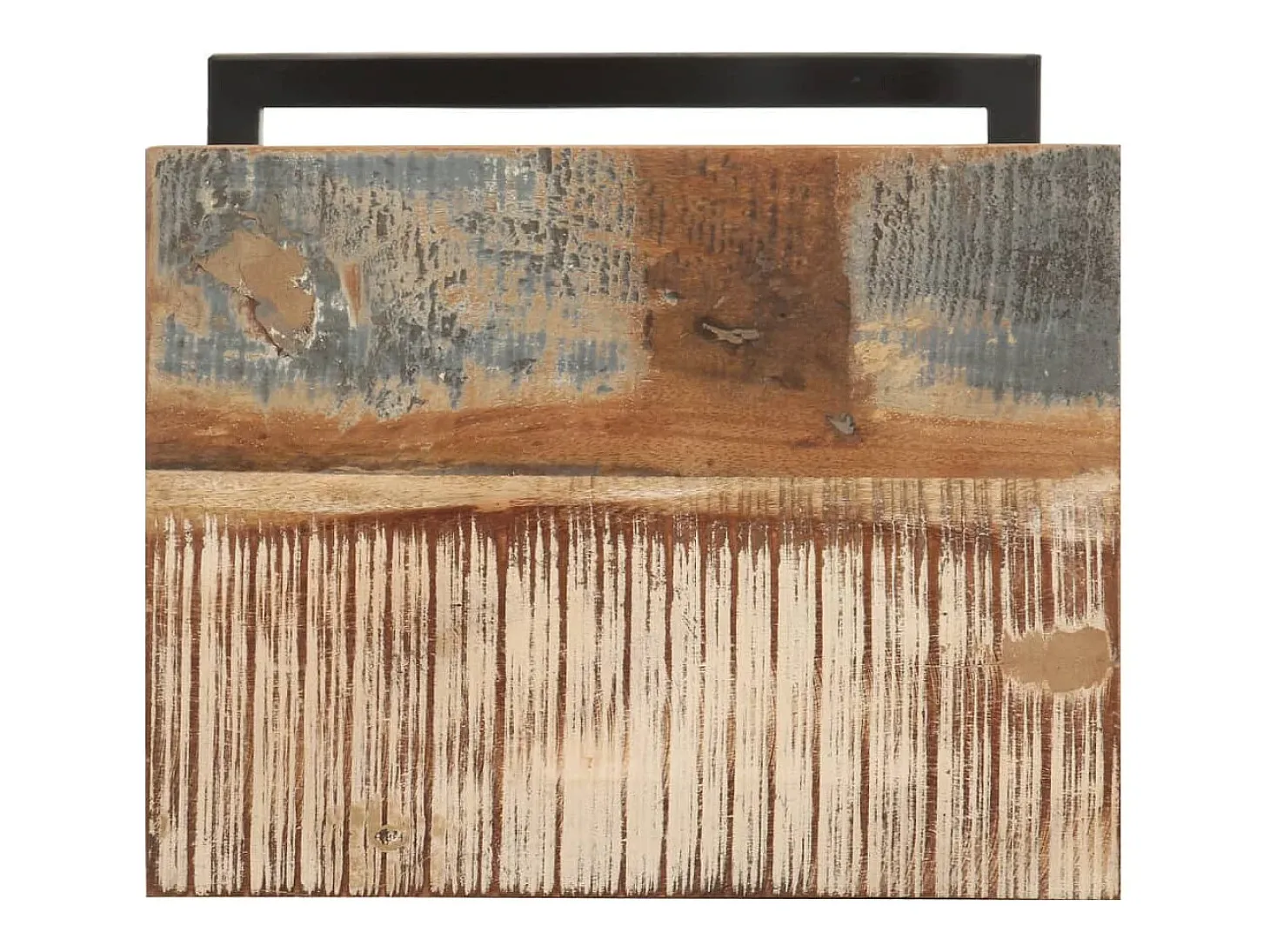 Mesas de apoio 2 pcs 31,5x24,5x64,5cm madeira recuperada maciça