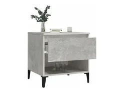 Mesas de apoio 2 pcs 50x46x50cm deriv. madeira cinzento-cimento PT990326
