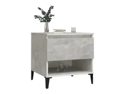 Mesas de apoio 2 pcs 50x46x50cm deriv. madeira cinzento-cimento PT990326