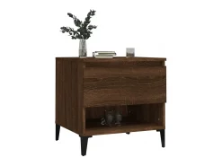 Mesas de apoio 2pcs 50x46x50cm deriv. madeira carvalho castanho PT743782