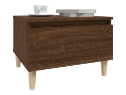 Mesas de apoio 2pcs 50x46x35cm deriv. madeira carvalho castanho PT294082