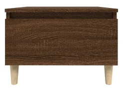 Mesas de apoio 2pcs 50x46x35cm deriv. madeira carvalho castanho