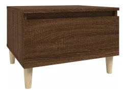 Mesas de apoio 2pcs 50x46x35cm deriv. madeira carvalho castanho
