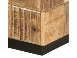 Mesas de centro 2 pcs c/ design blocos madeira mangueira áspera