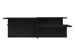 Mesas de centro 2 pcs derivados de madeira preto