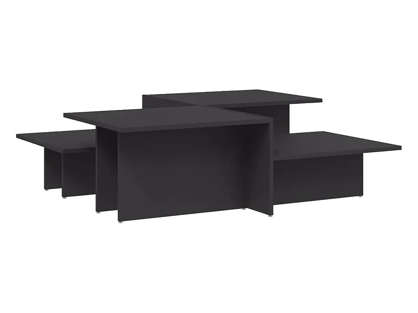 Mesas de centro 2 pcs derivados de madeira cinzento PT655640