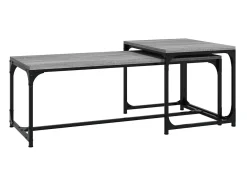 Mesas de centro 2 pcs derivados de madeira cinzento sonoma PT506354