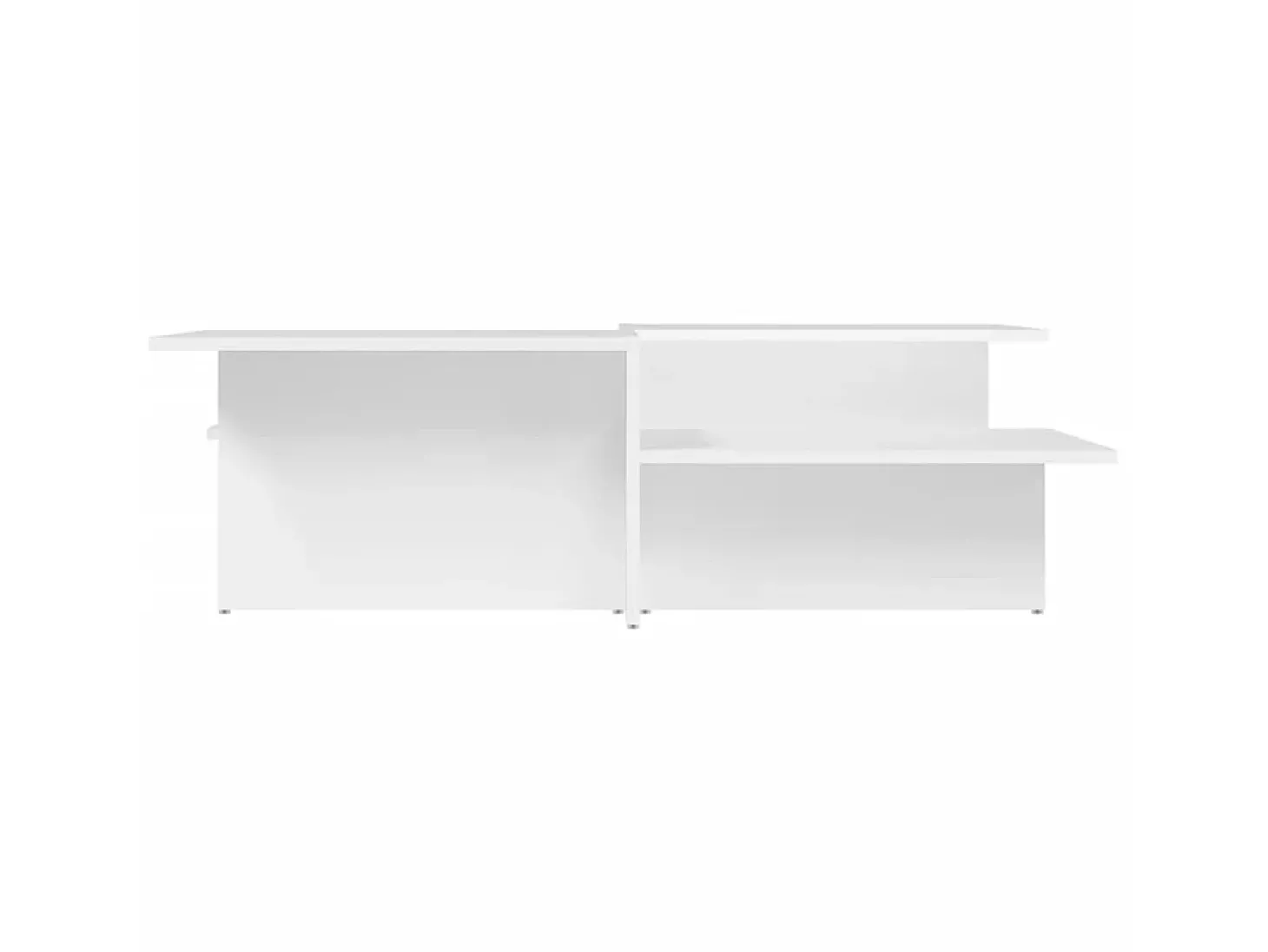Mesas de centro 2 pcs derivados de madeira branco PT258718