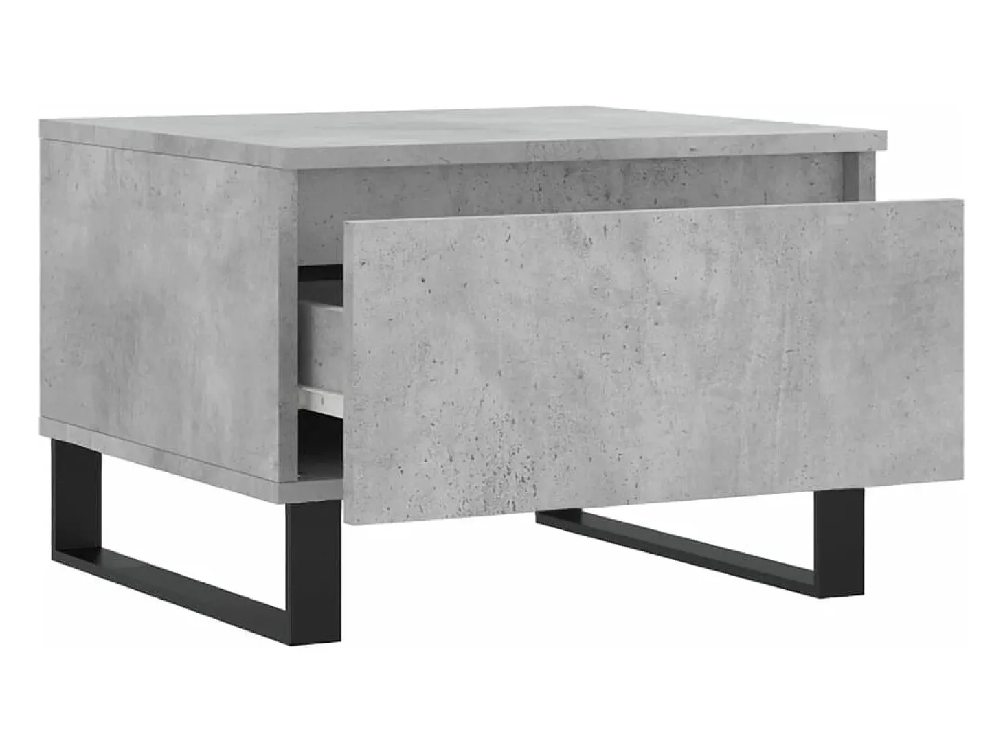 Mesas de centro 2 pcs 50x46x35 cm deriv. madeira cinza-cimento