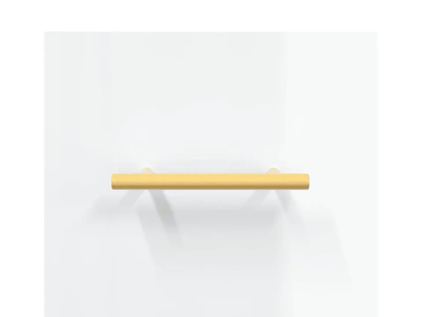 Mesas de centro 2 pcs 50x50x40 cm branco brilhante