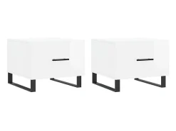 Mesas de centro 2 pcs 50x50x40 cm branco brilhante PT937666
