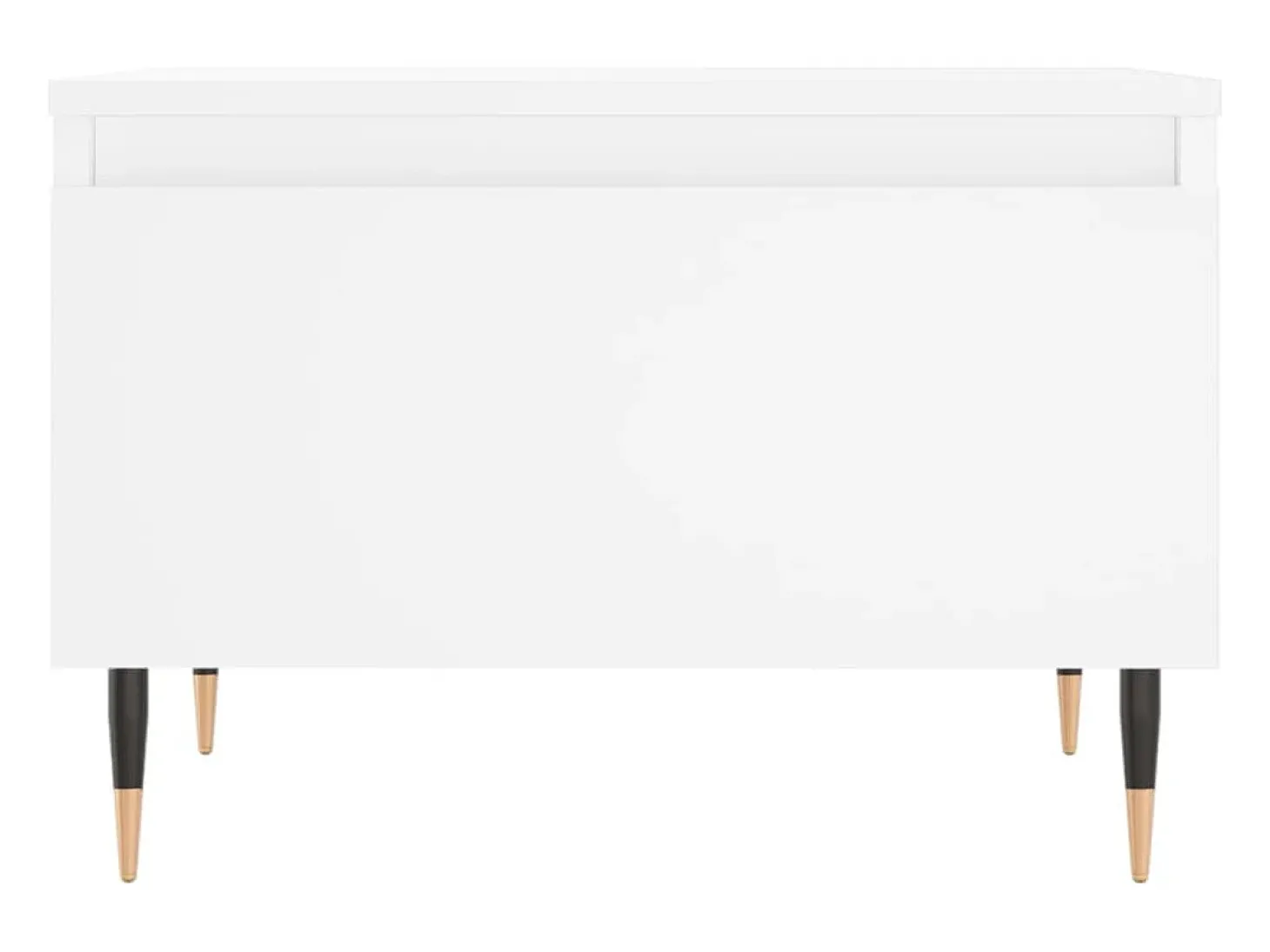 Mesas de centro 2 pcs 50x46x35 cm derivados de madeira branco