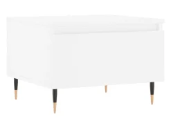 Mesas de centro 2 pcs 50x46x35 cm derivados de madeira branco